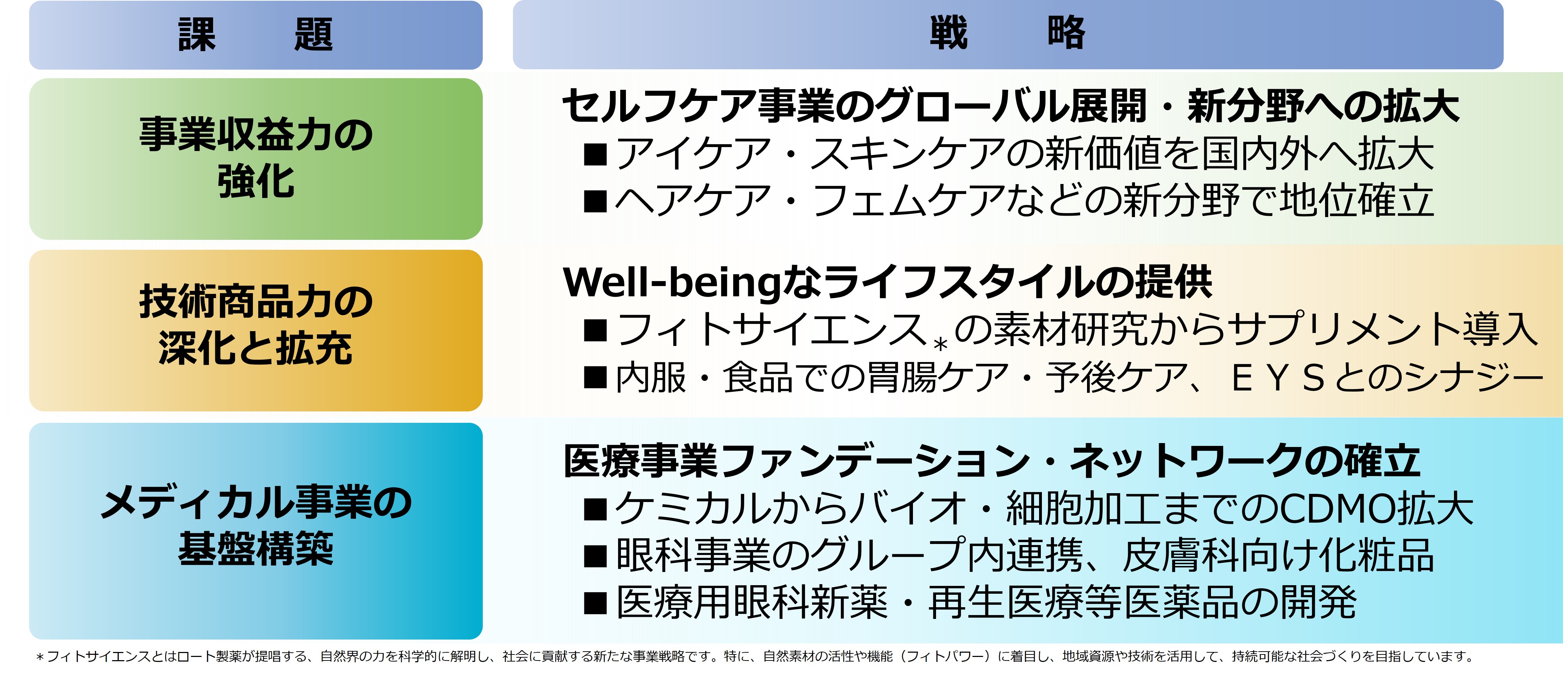 中長期成長戦略　基本方針